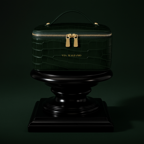 DARK GREEN Make Up Essentials Bag