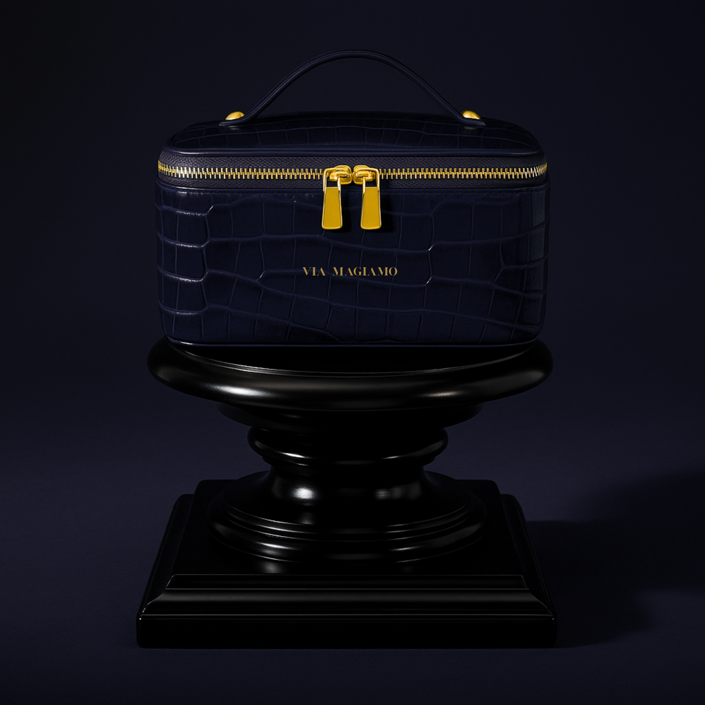 DARK BLUE Make Up Essentials Bag