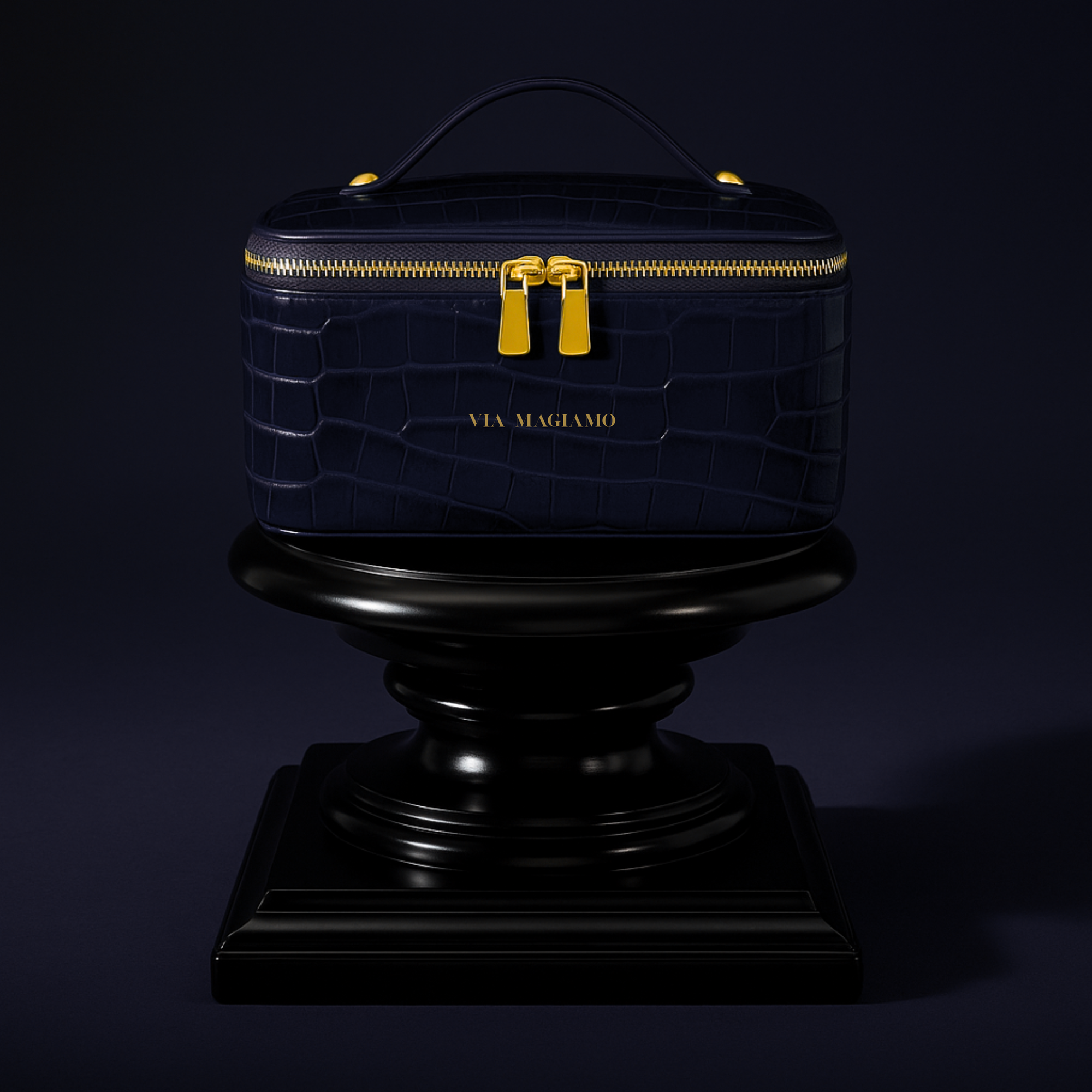 DARK BLUE Make Up Essentials Bag