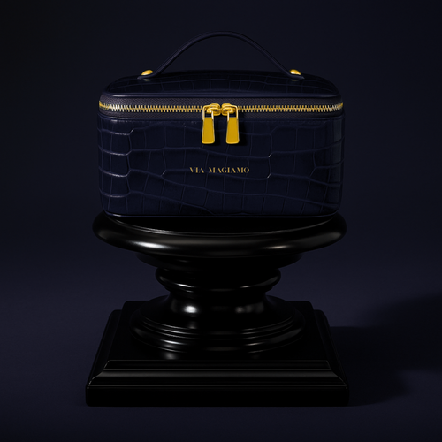 DARK BLUE Make Up Essentials Bag