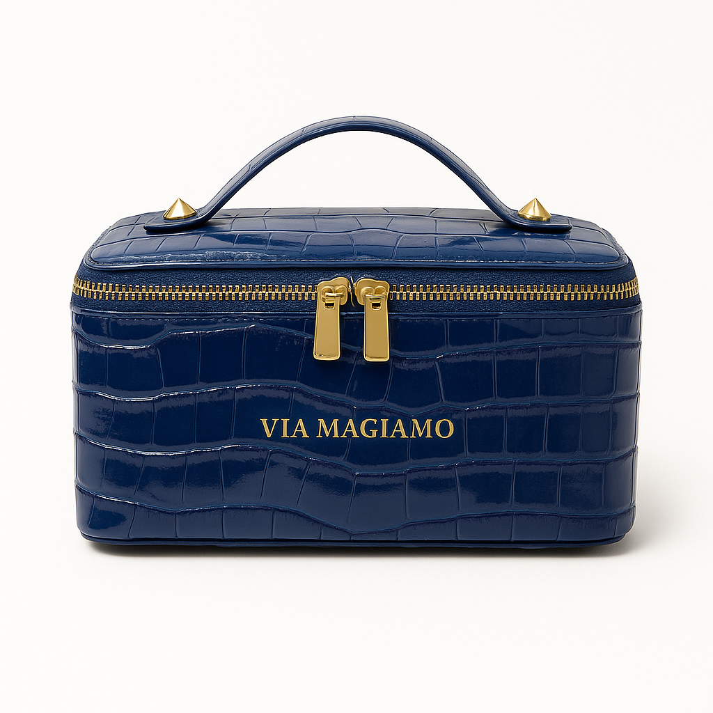 DARK BLUE Make Up Essentials Bag