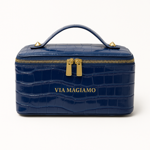 DARK BLUE Make Up Essentials Bag