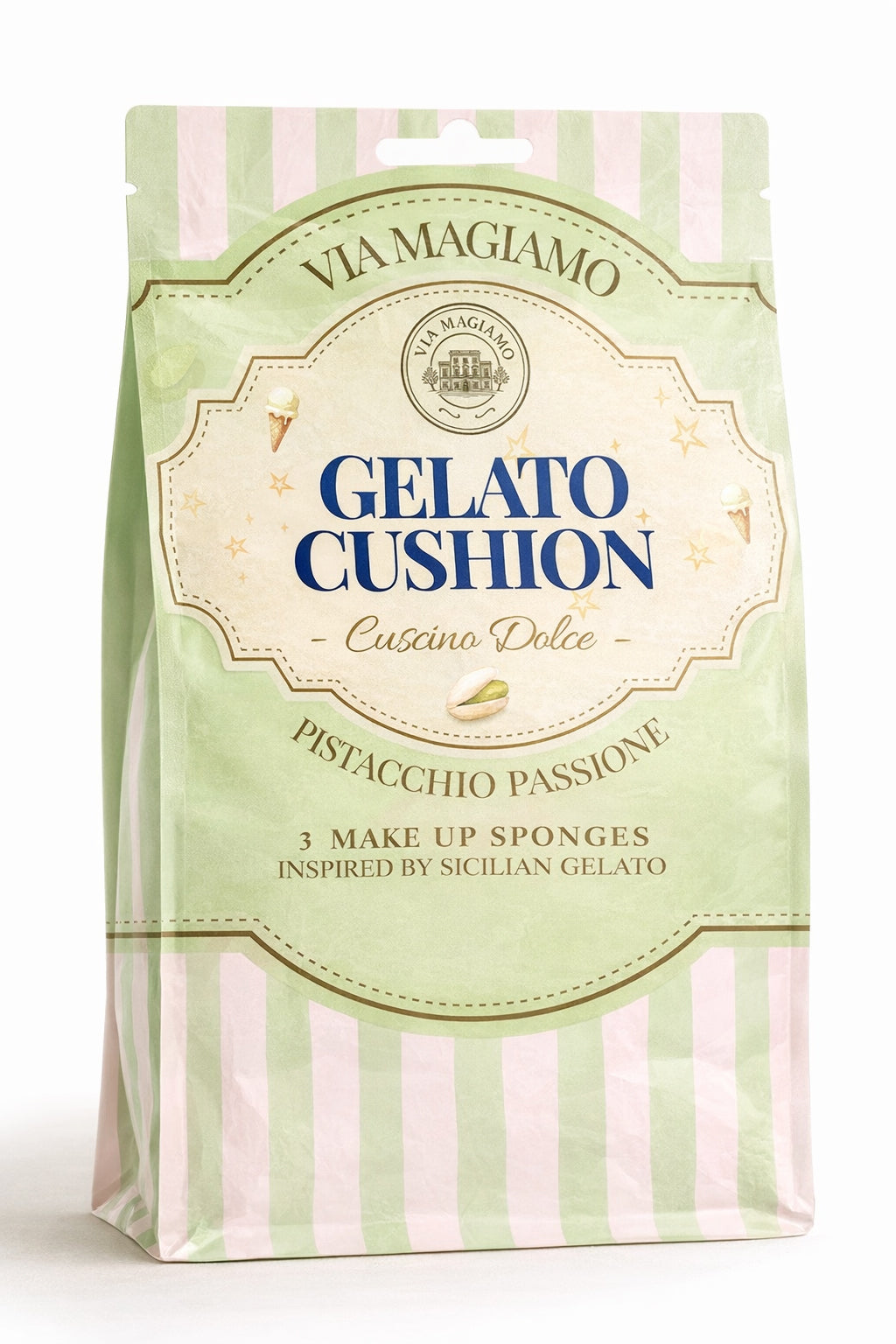 Coussin Gelato – Ensemble Pistacchio Passione